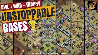 Unstoppable Town Hall 9 to Town Hall 15 CWL, War and Trophy Base Link 2023