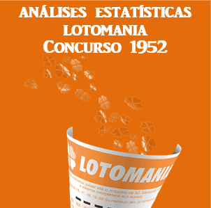 Lotomania 1952 análises estatísticas das dezenas