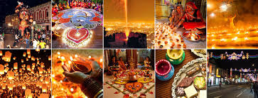 Celebrating Deepawali by India