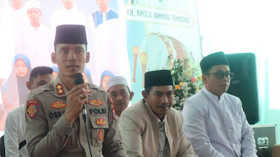 Halal Bihalal Kapolres Batu Bersama Pengasuh dan Santri Ponpes Darul Ulum Al Fatah