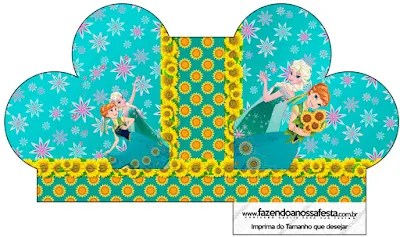 Caja abierta en forma de corazón de Frozen Fever.