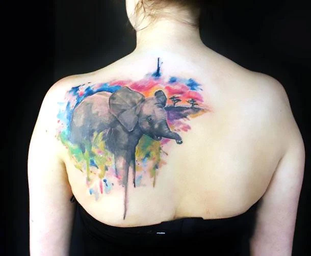 Imagen de tatuaje de elefante