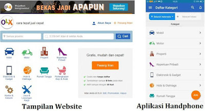 Tampilan Olx.co.id