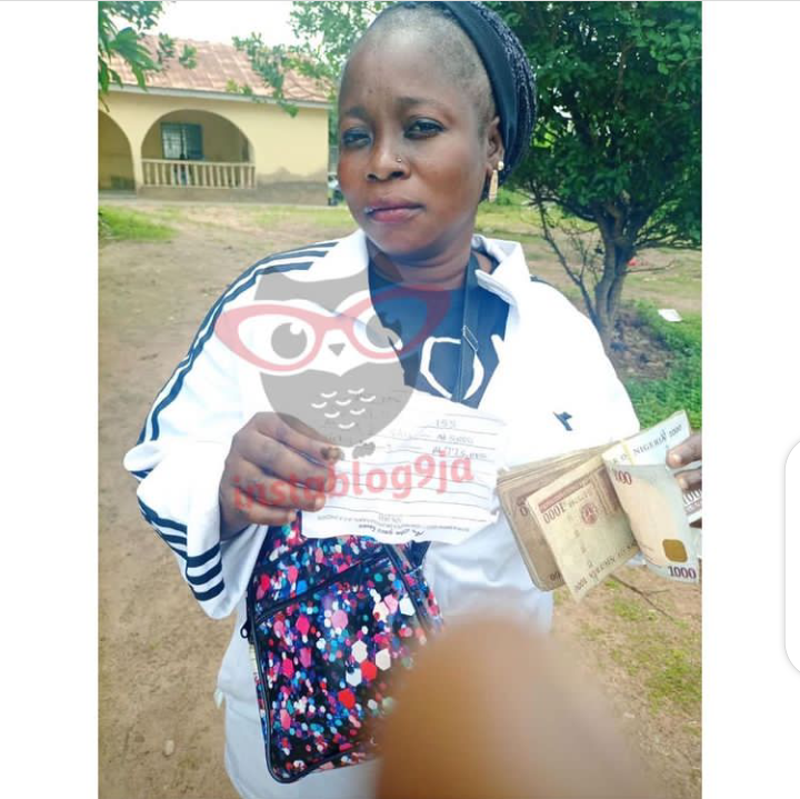 Pictures of the lady EFCC arrested in Osun state over vote buying