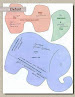 DIY free download printable sewing pattern elephant plush toy for kids