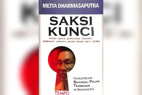 Sampul buku Saksi Kunci karya Metta Dharmasaputra.