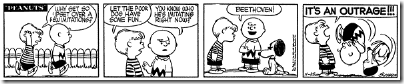 Peanuts 1955-11-25 - Snoopy as Beethoven