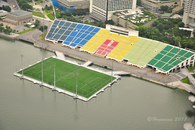 AN AMAZING FLOATING FOOTBALL STADIUM