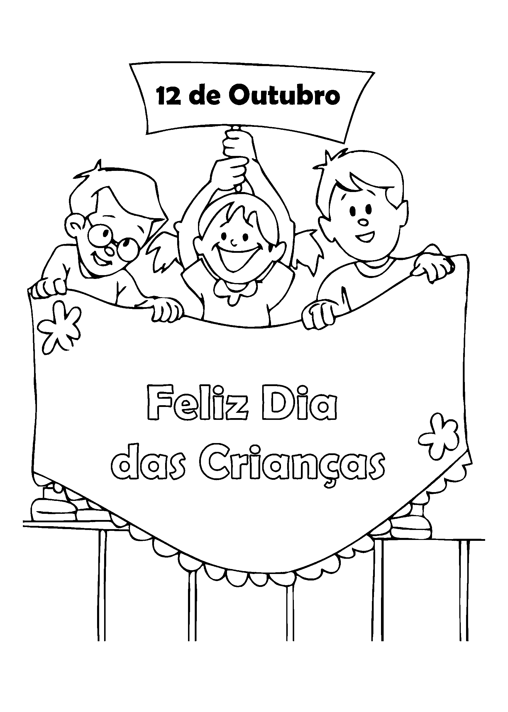 Celebre a Alegria do Dia das Crianças com Desenhos para Colorir!