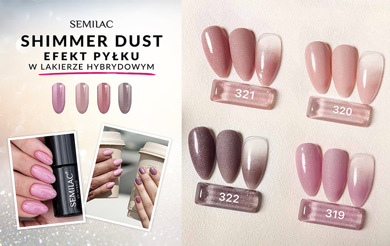 semilac shimmer dust