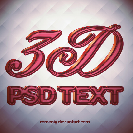 Download 3D Text Psd File Free Download - receptionintercourse