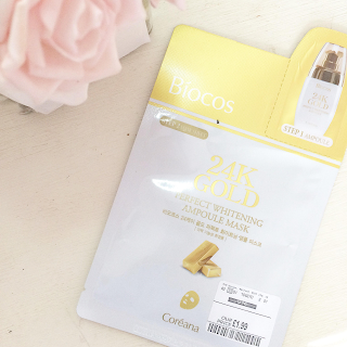 Biocos whitening face mask 24k gold beauty review regular mask sheet mask