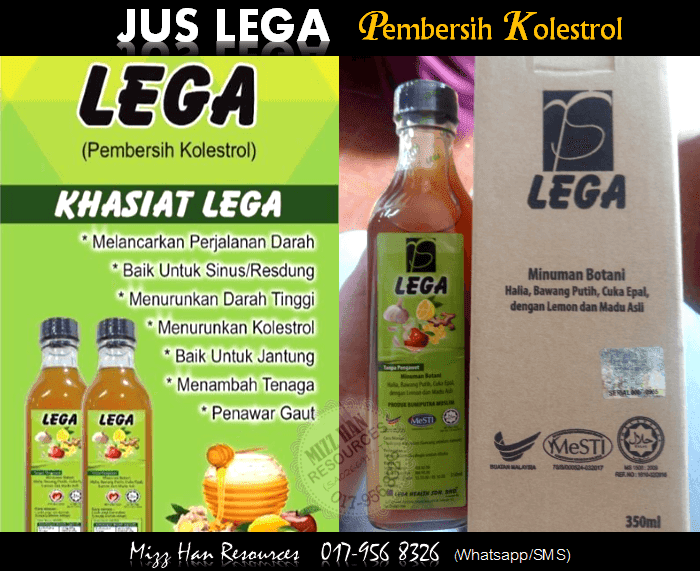 JUS LEGA (PEMBERSIH KOLESTROL)  MHR Stokis Produk Kecantikan