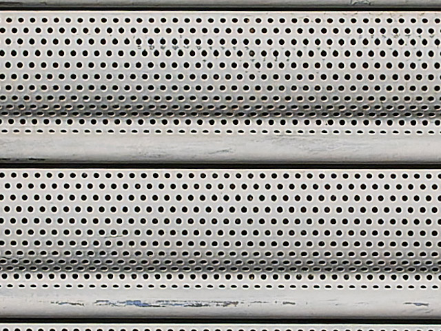 Metal shutter gate holes texture