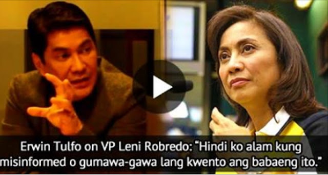 JUST IN : Erwin Tulfo Bashed Leni Robredo! Watch it Here! 