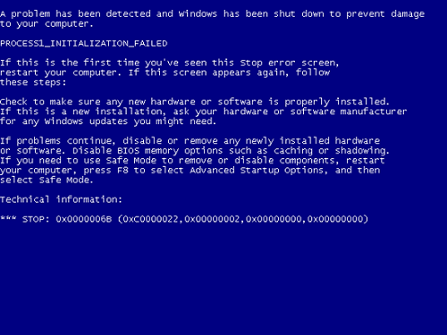 STOP 0x0000006B Repair Windows 7 Blue Screen Kesalahan STOP: 0x0000006B 