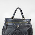 Versace Handbags Large Black Leather DBFC803