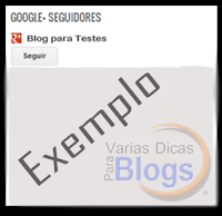 Novo Gadget Seguir no Google+