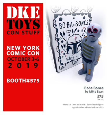 New York Comic Con 2019 Exclusive Boba Bones Resin Figure by Mike Egan x DKE Toys