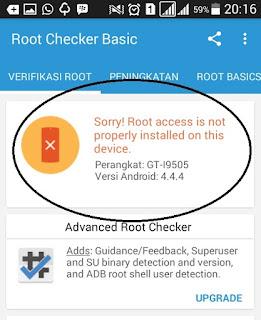 Sorry! Root access is not properly  installed on this device