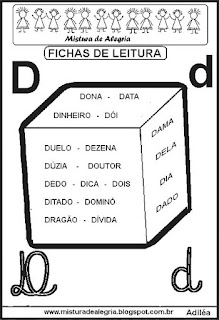 Fichas de leitura para o primeiro ano