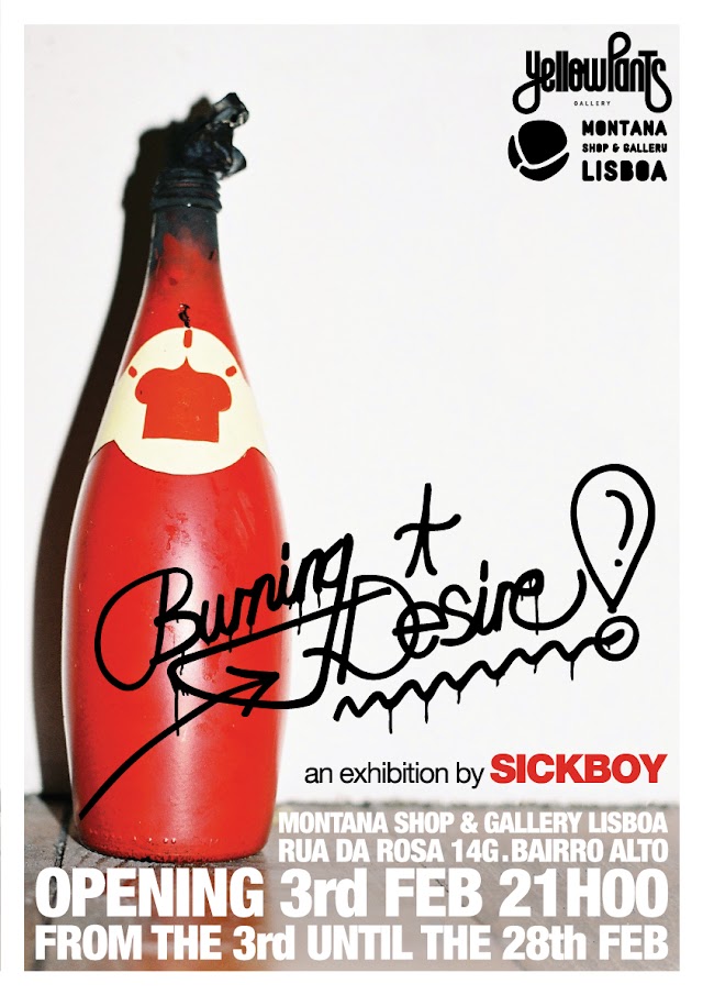 Burning Desire by Sickboy at Yellow Pants Gallery in Lisbon, Portugal