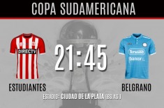 VER ESTUDIANTES DE LA PLATA VS BELGRANO DE CORDOBA EN VIVO Y DIRECTO POR COPA SUDAMERICANA