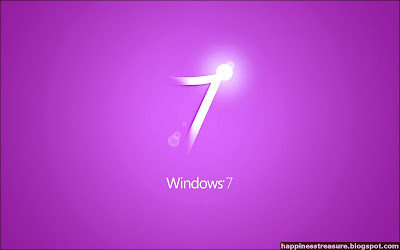 window 7 logo purple desktop hd free wallpaper