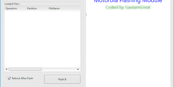 Motorola FASTBOOT Flashing Tool