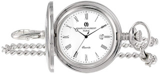 Charles-Hubert, Paris Stainless Steel Quartz Pocket Watch