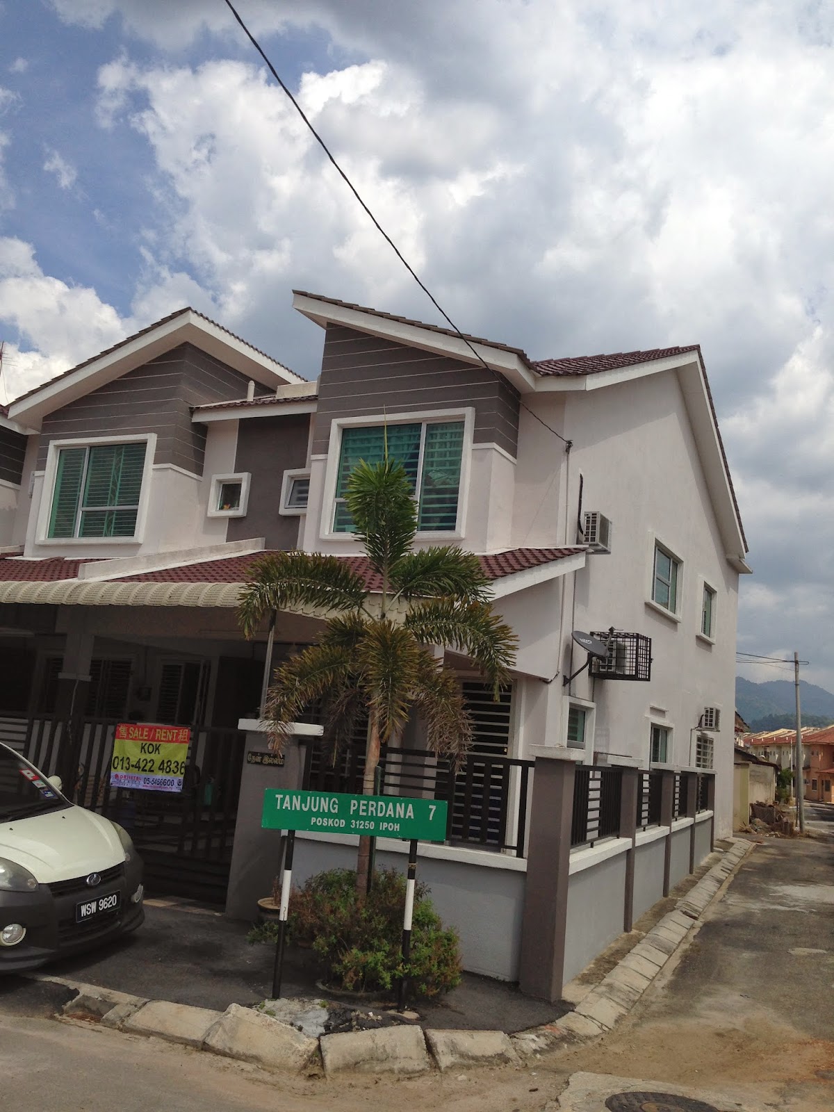 double story terrace house