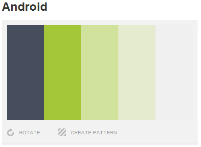  Android  Code Fragments Tip Choosing a Color  Palette Theme