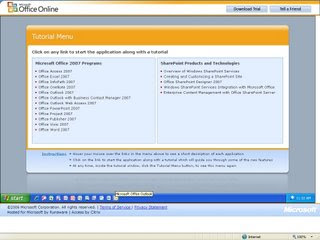 Test Drive Microsoft Office 2007