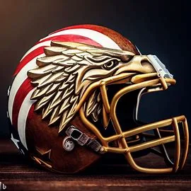USA Patriotic Concept Football Helmet