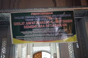 Pelaksanaan Sholat Jum'at Disejumlah Masjid di Kota Bitung Mulai Dihentikan Sementara