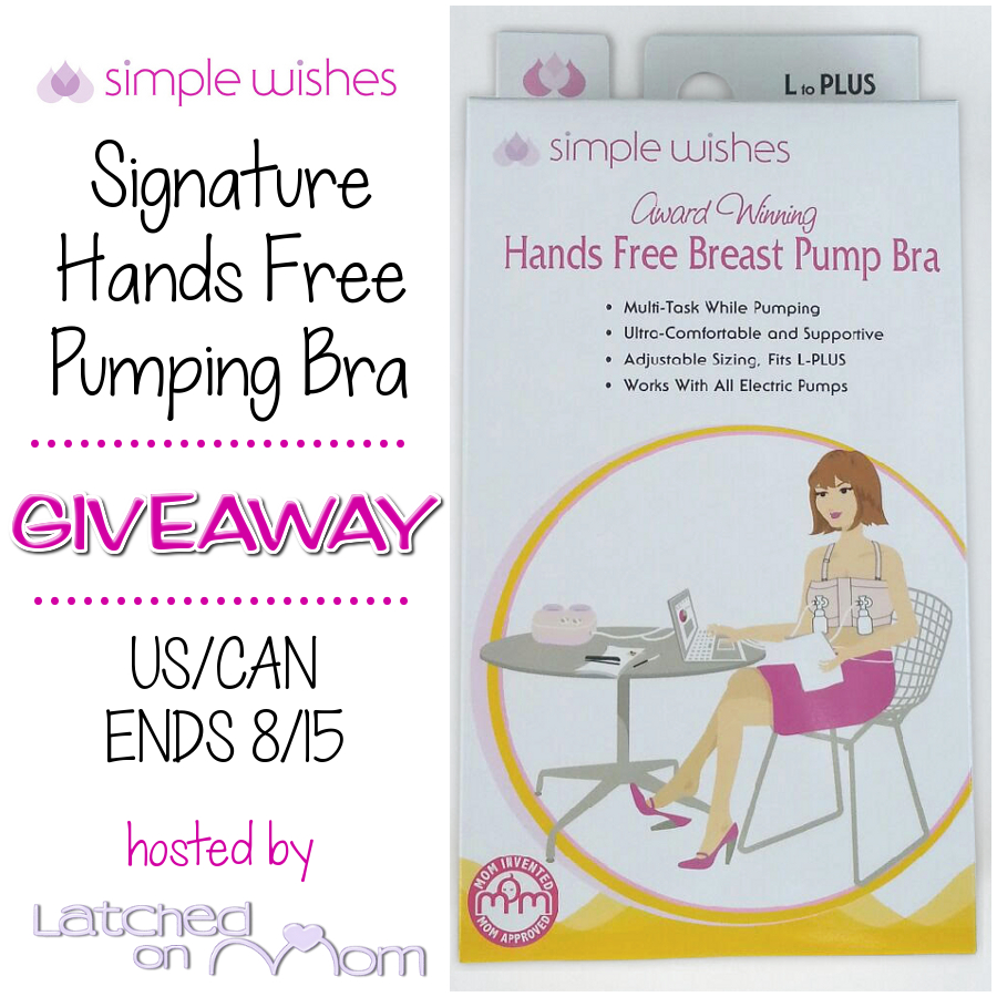 Latched On Mom: Simple Wishes Signature Hands Free Pumping Bra Review &  Giveaway