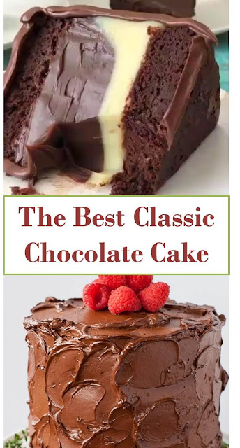 Classic Chocolate Cake #Classic #Chocolate #Cake #ClassicChocolateCake