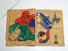 Spiderman Giant Story Coloring Book     Parkes Run Publishing Company               ©1977 Marvel Group