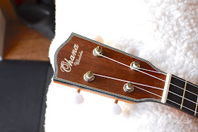 Ohana SK-14 soprano ukulele headstock