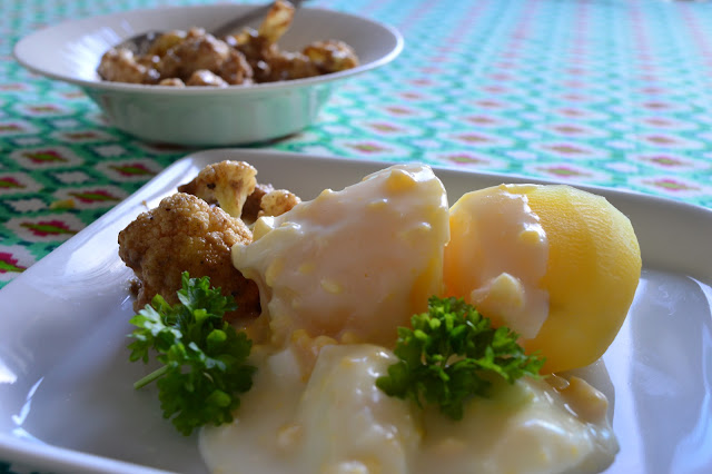 kukkakaali, tahini, lisäke