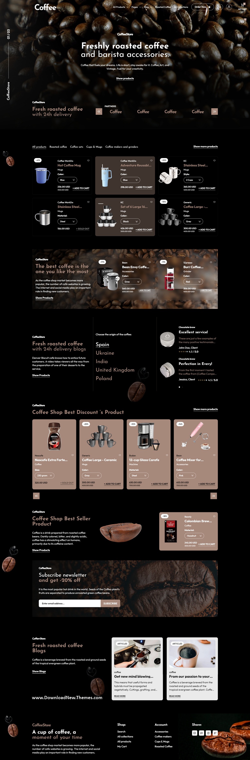 Coffee - Shopify 2.0 eCommerce Theme Review