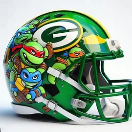 Green Bay Packers TMNT Concept Helmet