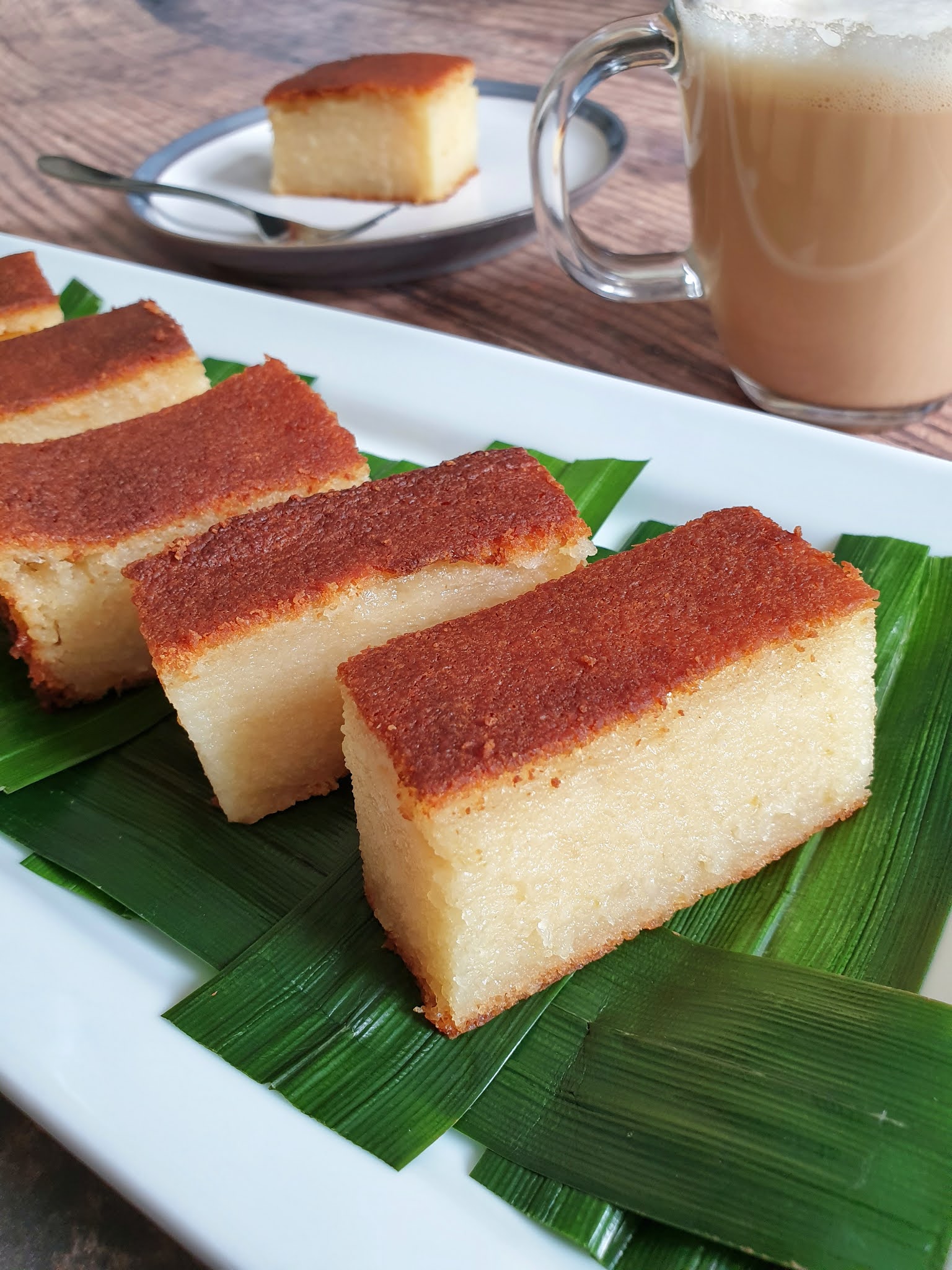 Kueh Bingka Ubi Kayu (Baked Cassava Cake) - Recipe
