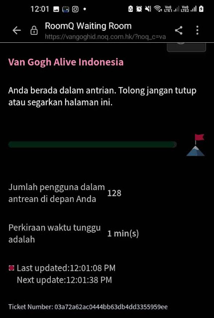 Van Gogh Alive Indonesia time reservation