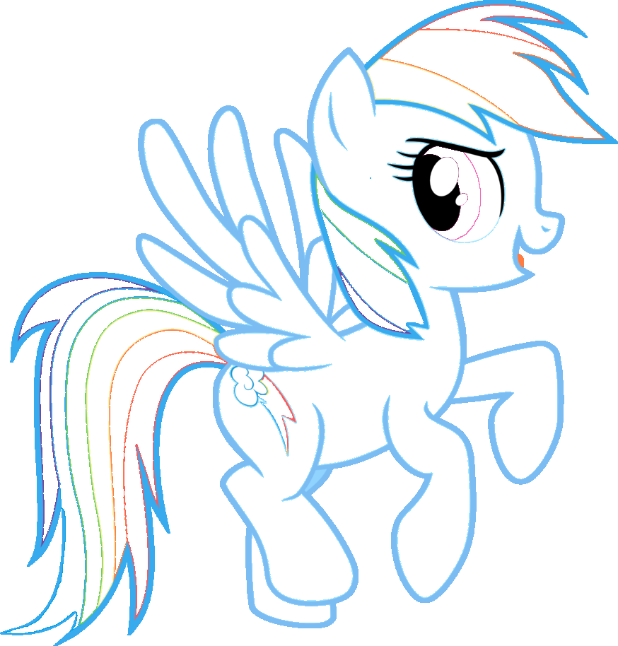Rainbow Dash Coloring Pages 6