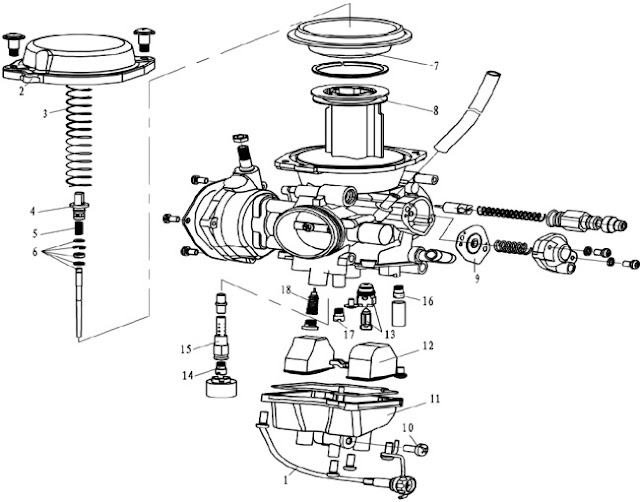 atv honda cf500a carburettor diagram