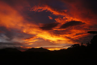 Panorama Senja Desa Krowe Lembeyan Magetan