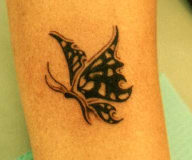 small butterfly tattoo