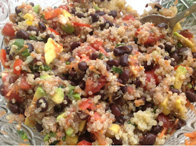 quinoa black bean and avocado salad