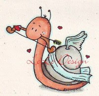 Schnecke, AEH, AEH Design, Stempel, Amor, Liebe